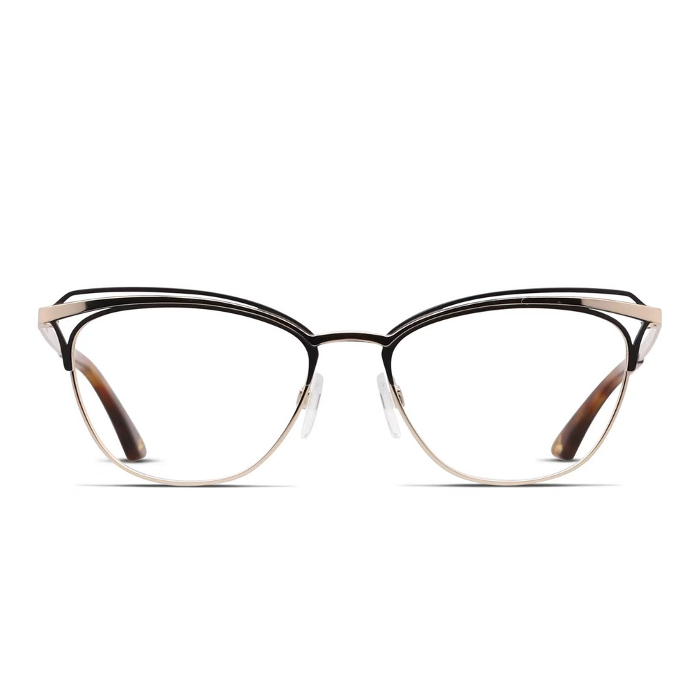 AMELIA E BRIDGETTE 35-001279 GOLD BLACK EYEGLASSES SUNGLASSES FRAMES 53-17-140
